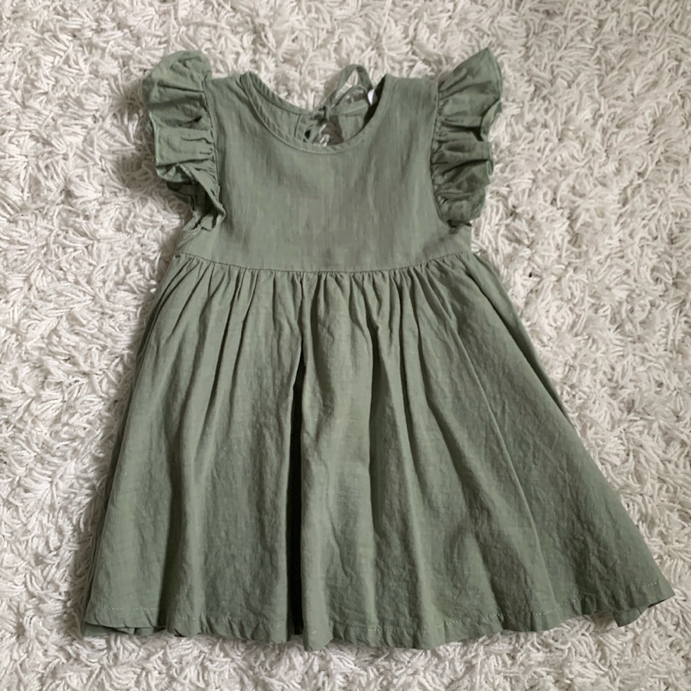 Toddler flutter sleeve dress